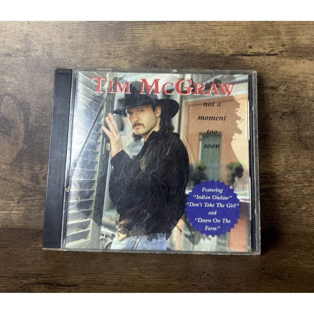 Not a Moment Too Soon by Tim McGraw Country Music Cd 90s Tested Fast Shipping